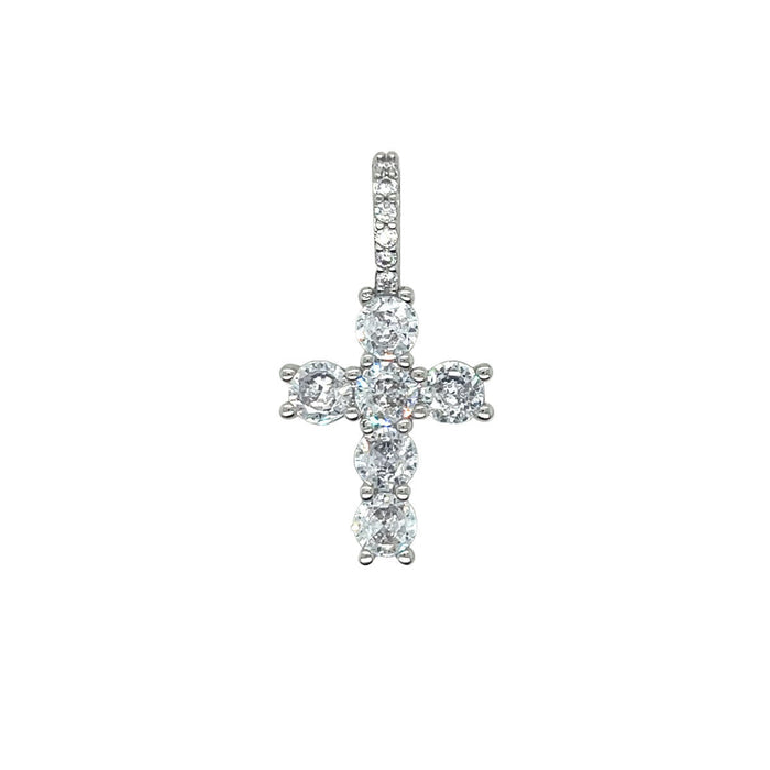Iced Micro Round Cross