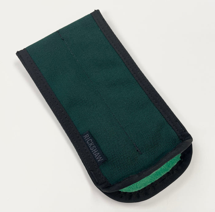 Rickshaw Plush Coozy Pen Case - Kelly Green - Large (2 Pen)-Pen Boutique Ltd
