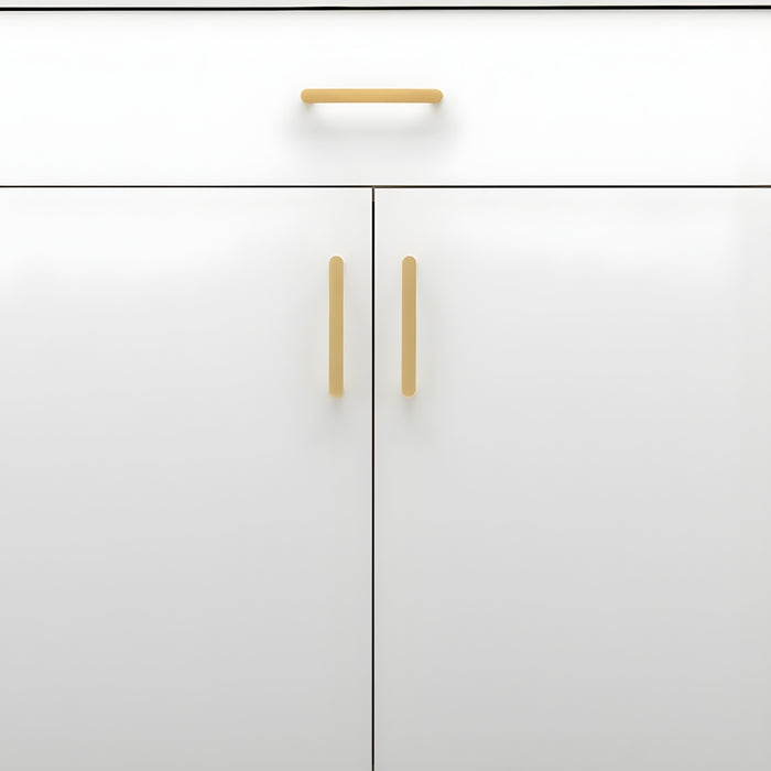 Detail2 Iver Osaka 128mm Cabinet Pull Handle Brushed Brass 20956 - The Blue Space