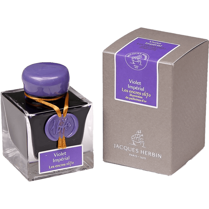 J. Herbin 1670 Anniversary Ink - Violet Impérial - 50ml - Pen Boutique Ltd