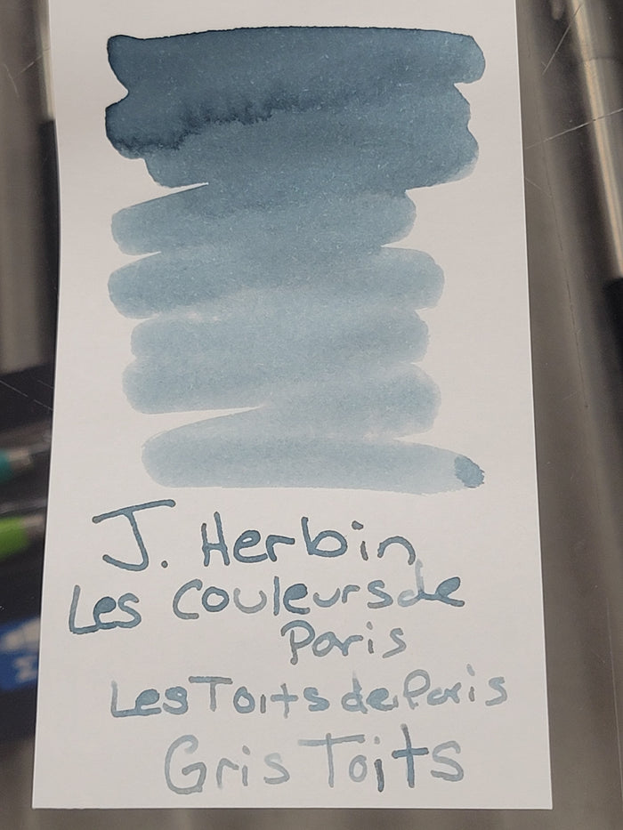 J. Herbin 30ml Bottled Ink Les Toits De Paris - Grey - Pen Boutique Ltd