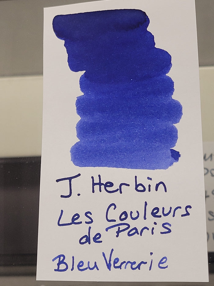 J. Herbin 30ml Bottled Ink Rue De la Verrerie - Blue - Pen Boutique Ltd