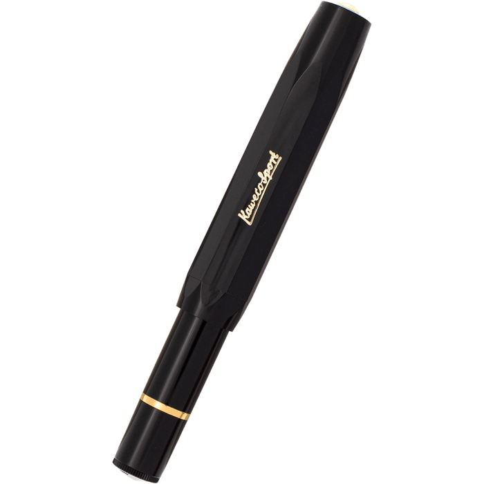 Kaweco Classic Sport Piston Fountain Pen - Black/Gold - Pen Boutique Ltd