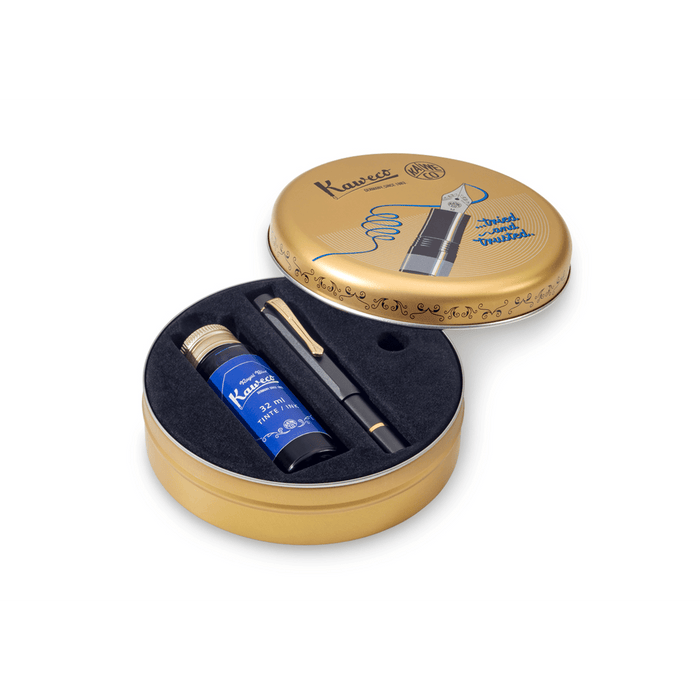 Kaweco Sport Piston Filler Fountain Pen Set - Black - Pen Boutique Ltd