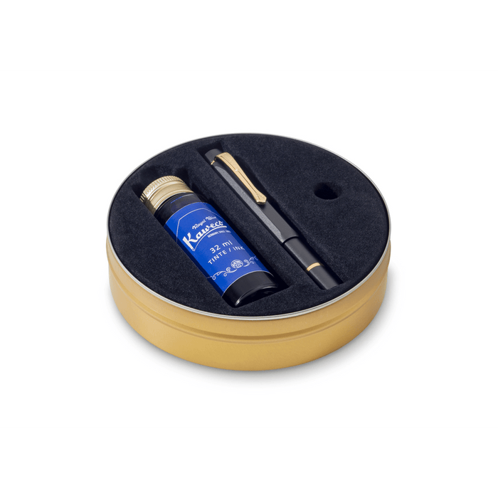 Kaweco Sport Piston Filler Fountain Pen Set - Black - Pen Boutique Ltd