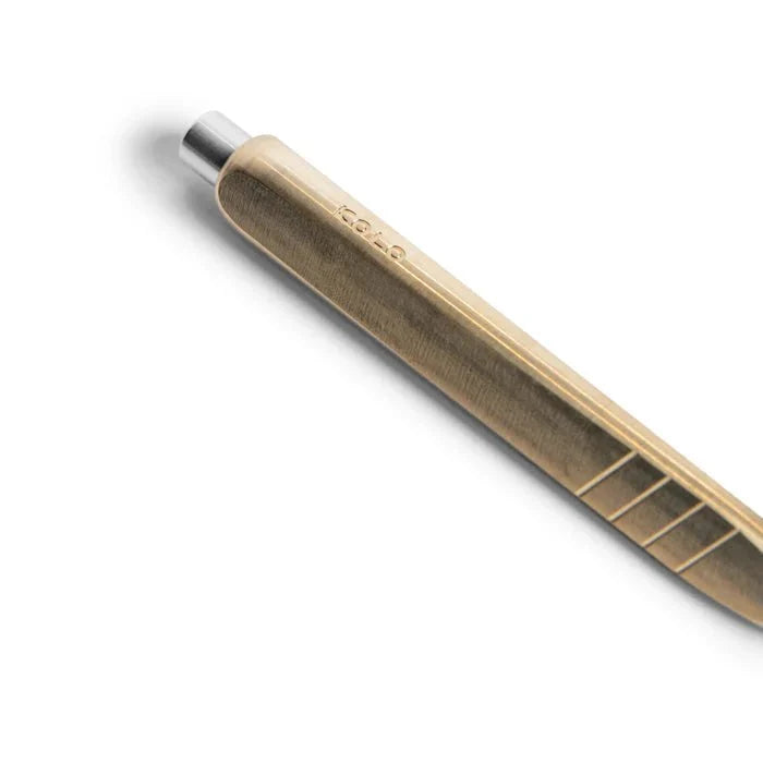 Kolo Tino Ballpoint Pen - Raw Brass - Pen Boutique Ltd
