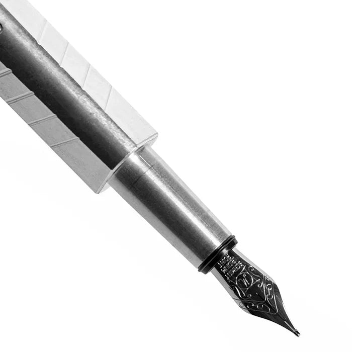 Kolo Tino Fountain Pen - Raw Aluminum - Pen Boutique Ltd