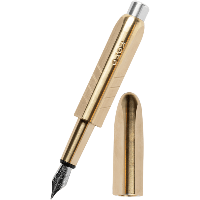 Kolo Tino Fountain Pen - Raw Brass - Pen Boutique Ltd