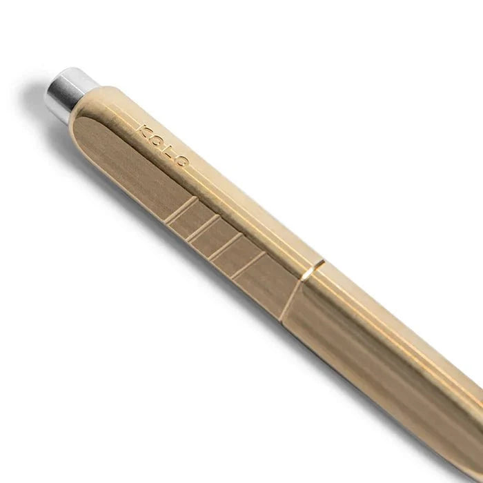 Kolo Tino Fountain Pen - Raw Brass - Pen Boutique Ltd