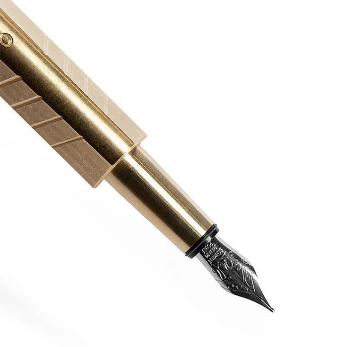 Kolo Tino Fountain Pen - Raw Brass - Pen Boutique Ltd