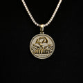 LA Rams Official NFL Coin Pendant in Yellow Gold
