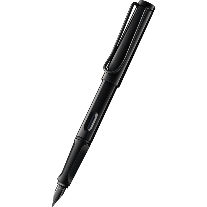 Lamy Safari Fountain Pen - All Black Glossy (Special Edition) + FREE Multi Ring - Pen Boutique Ltd