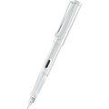 Lamy Safari Fountain Pen - All White Glossy (Special Edition) + FREE Multi Ring - Pen Boutique Ltd