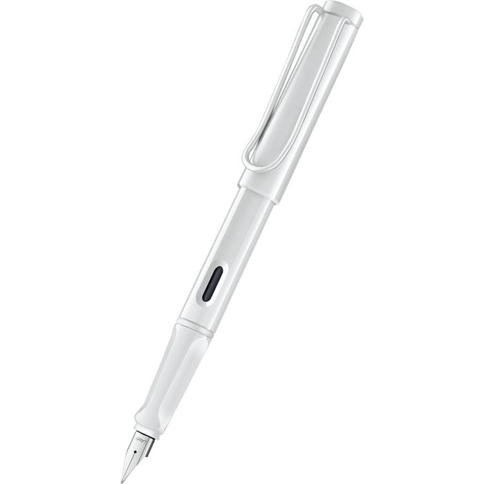 Lamy Safari Fountain Pen - All White Glossy (Special Edition) + FREE Multi Ring - Pen Boutique Ltd