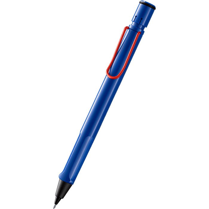 Lamy Safari Mechanical Pencil - Blue - Red Trim (Special Edition) - Pen Boutique Ltd