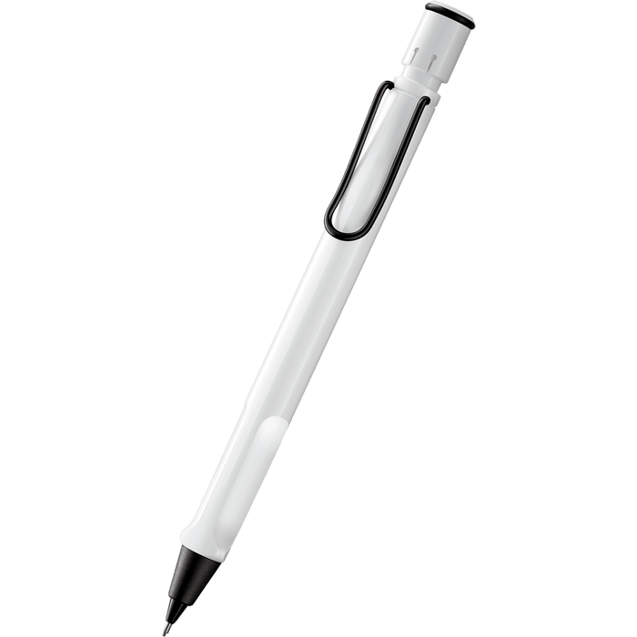Lamy Safari Mechanical Pencil - White - Black Trim (Special Edition) - Pen Boutique Ltd
