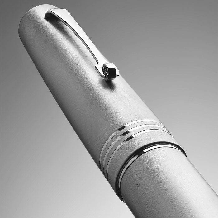 Leonardo Momento Zero Fountain Pen - Alumina - Aluminium Trim (Limited Edition) - Pen Boutique Ltd