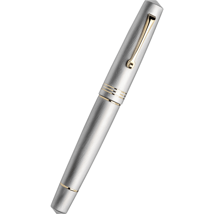 Leonardo Momento Zero Fountain Pen - Alumina - Gold Trim (Limited Edition) - Pen Boutique Ltd