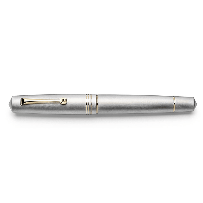 Leonardo Momento Zero Fountain Pen - Alumina - Gold Trim (Limited Edition) - Pen Boutique Ltd