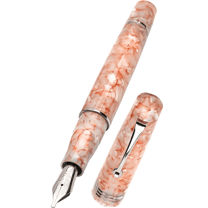 Leonardo Momento Zero Fountain Pen - Angel Skin - Silver Trim - Pen Boutique Ltd