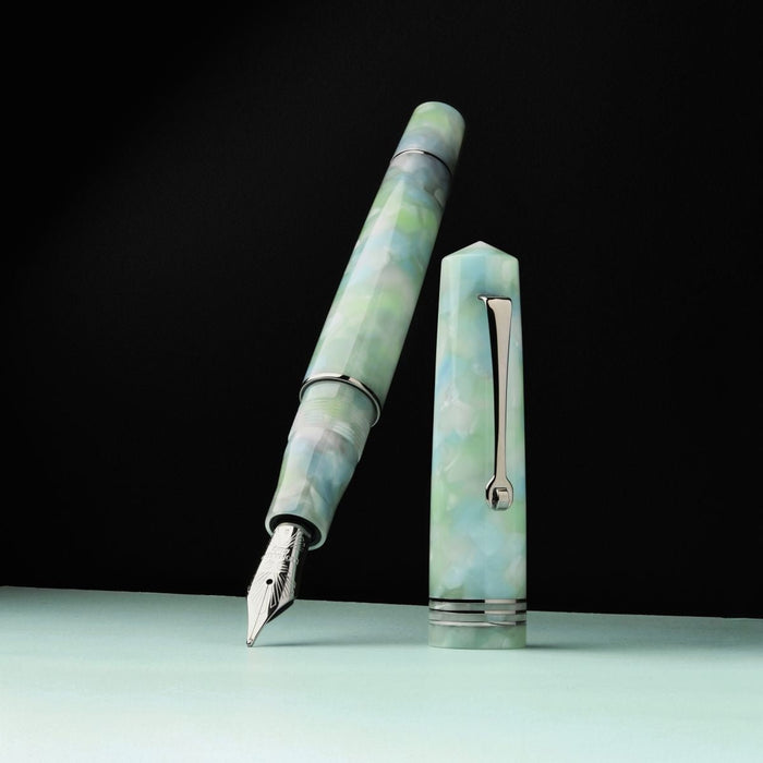 Leonardo Momento Zero Fountain Pen - Artica - Silver Trim - Pen Boutique Ltd