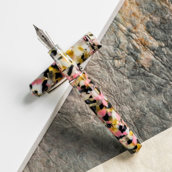 Leonardo Momento Zero Fountain Pen - Corricella - Silver Trim - Pen Boutique Ltd