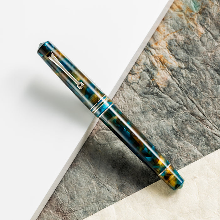 Leonardo Momento Zero Fountain Pen - Pausilya - Silver Trim - Pen Boutique Ltd