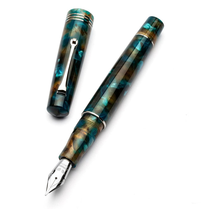 Leonardo Momento Zero Fountain Pen - Pausilya - Silver Trim - Pen Boutique Ltd