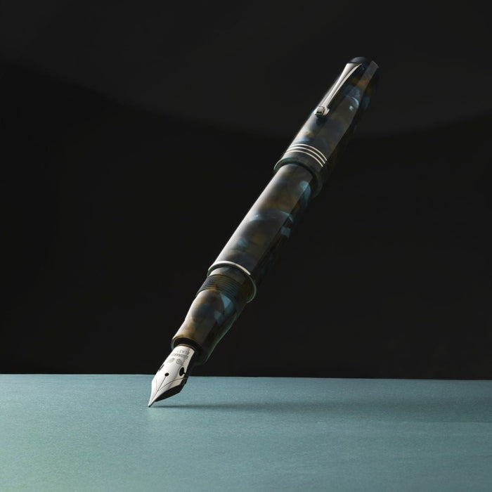 Leonardo Momento Zero Fountain Pen - Pausilya - Silver Trim - Pen Boutique Ltd