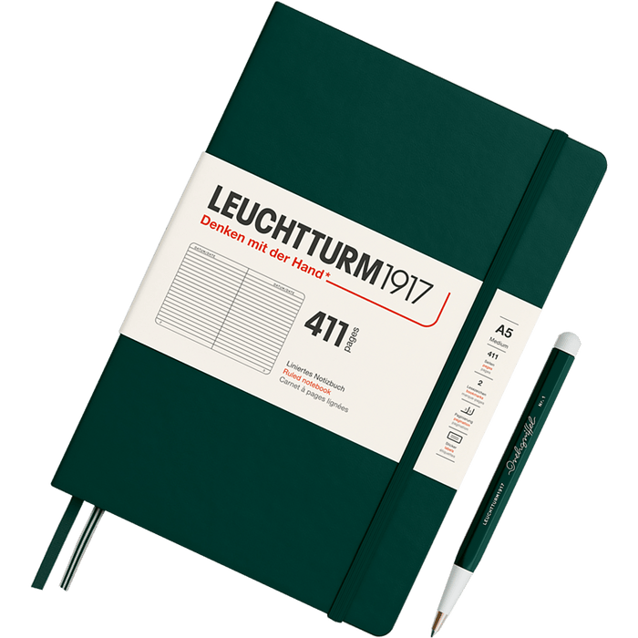 Leuchtturm 1917 411 Hardcover Notebook - A5 - Ruled - Pen Boutique Ltd