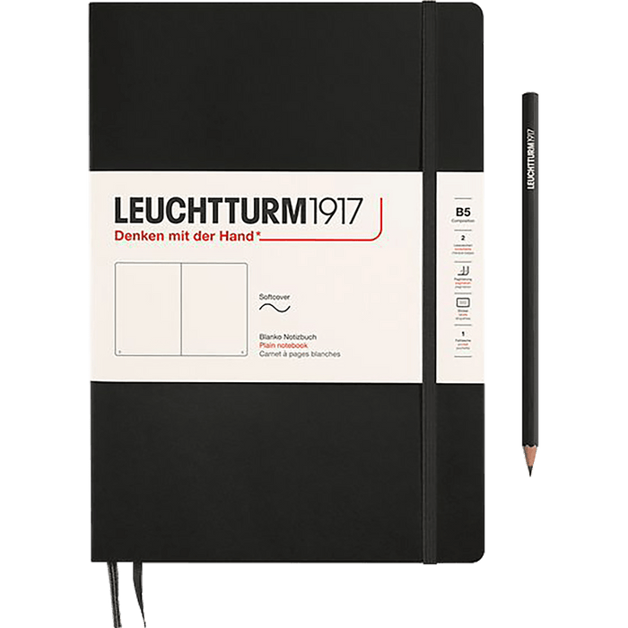 Leuchtturm 1917 411 Softcover Notebook - B5 - Plain - Pen Boutique Ltd