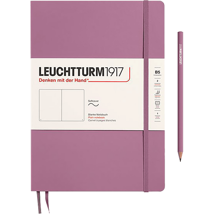 Leuchtturm 1917 411 Softcover Notebook - B5 - Plain - Pen Boutique Ltd