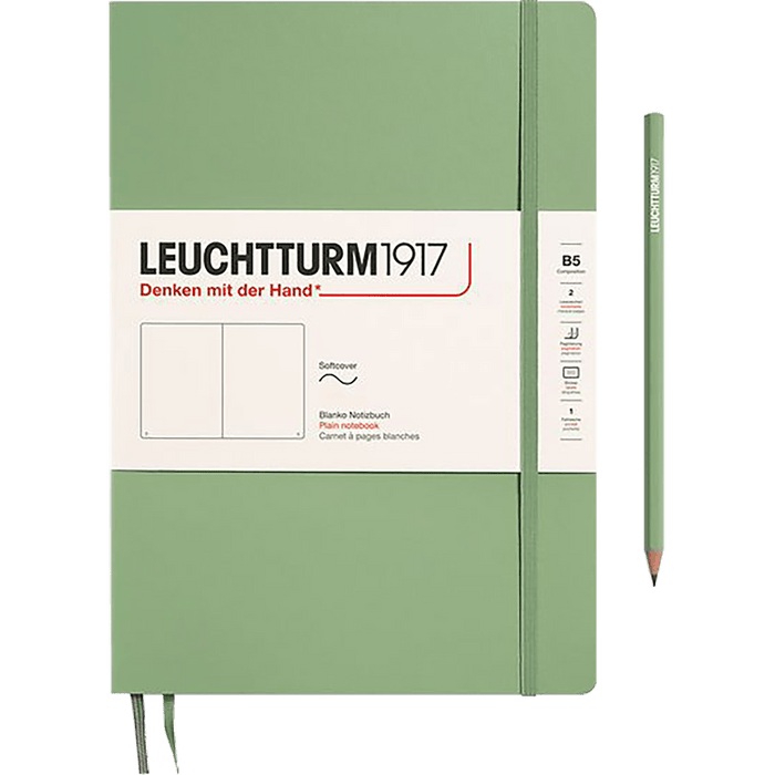 Leuchtturm 1917 411 Softcover Notebook - B5 - Plain - Pen Boutique Ltd