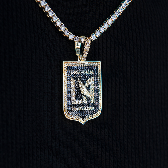 Los Angeles FC Official MLS Logo Pendant in Yellow Gold