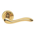Manital Erica Passage Door Handle Set Polished Brass MAN-ER5F-OTL-PB - The Blue Space