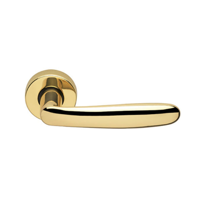 Manital Imola Passage Door Handle Set Polished Brass MAN-IM5F-OTL-PB - The Blue Space