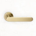 Manital Ratio Privacy Door Handle Set Satin Brass MAN-RTPF-OSO-SB - The Blue Space