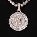 Medusa Pendant in White Gold