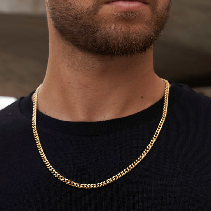 Miami Cuban Chain + Bracelet Gift Bundle in Yellow Gold - 5mm