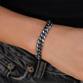 Miami Cuban Chain Bracelet in Black Rhodium - 8mm