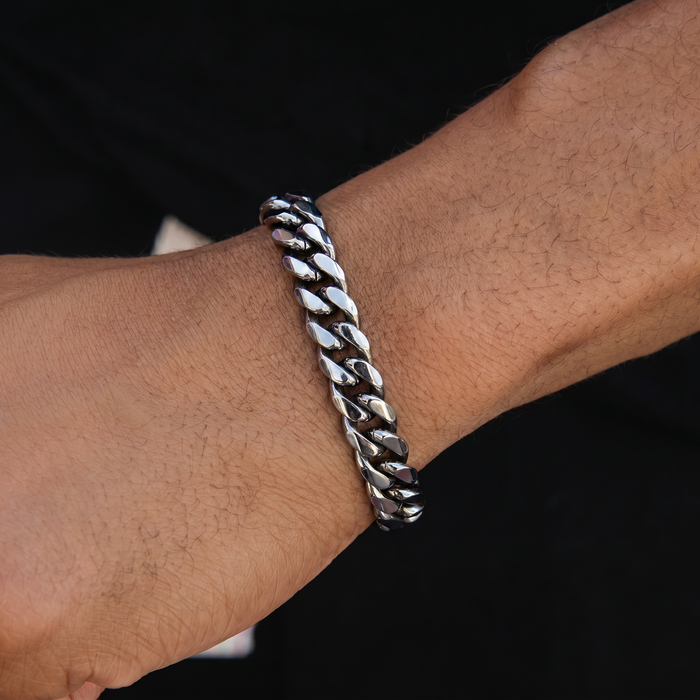 Miami Cuban Chain Bracelet in Black Rhodium - 8mm