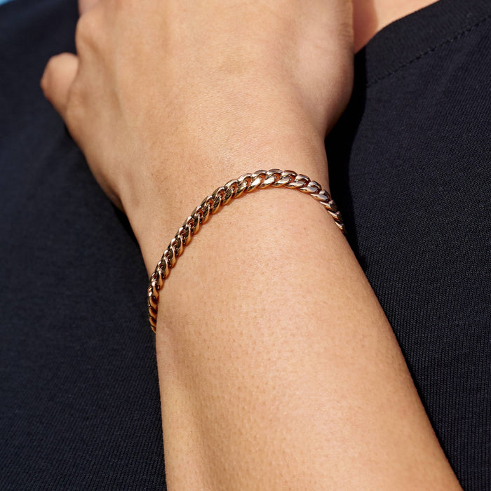Miami Cuban Chain Bracelet in Rose Gold - 5mm