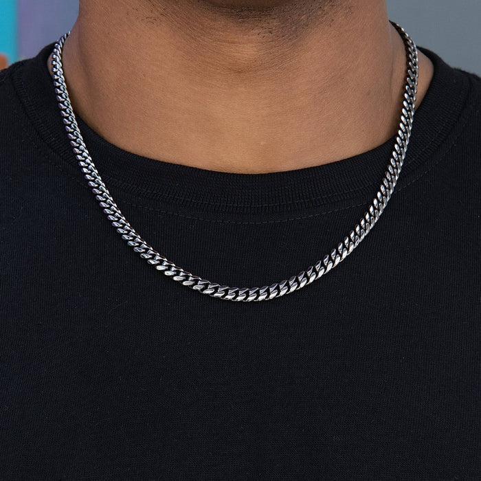 Miami Cuban Chain in Black Rhodium - 6mm