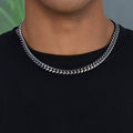 Miami Cuban Chain in Black Rhodium - 8mm