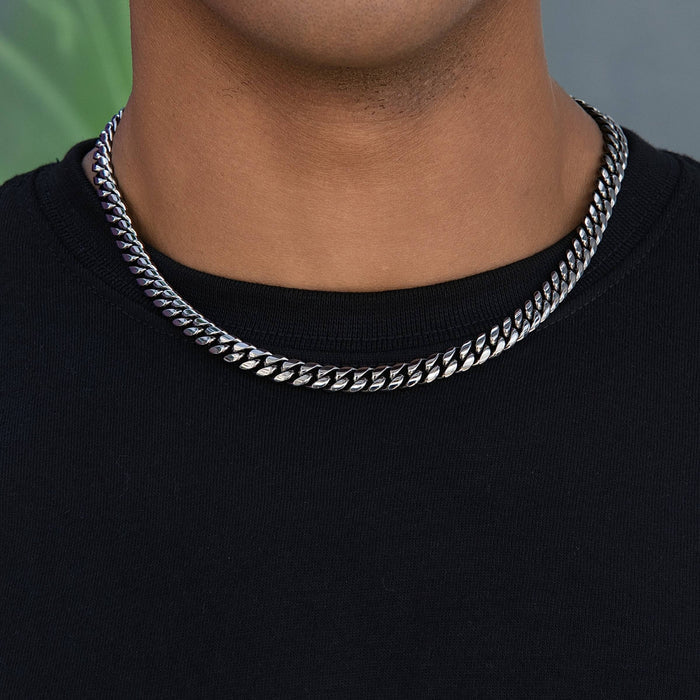Miami Cuban Chain in Black Rhodium - 8mm