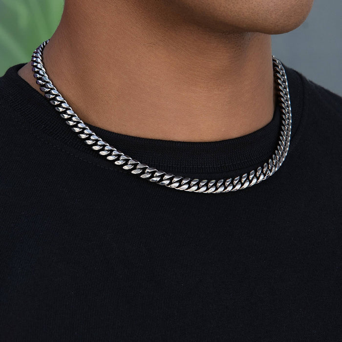 Miami Cuban Chain in Black Rhodium - 8mm