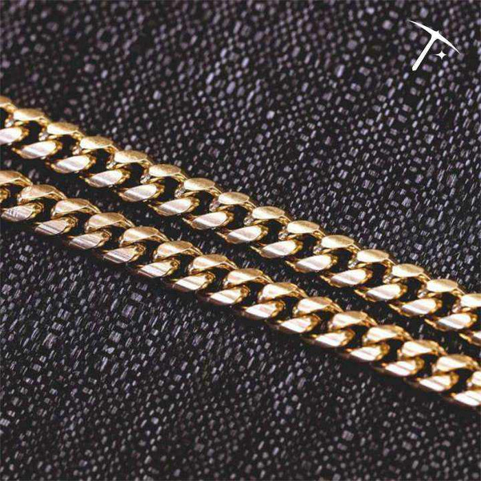 Cuban Link Chain in Yellow Gold - 5mm - The GLD Shop