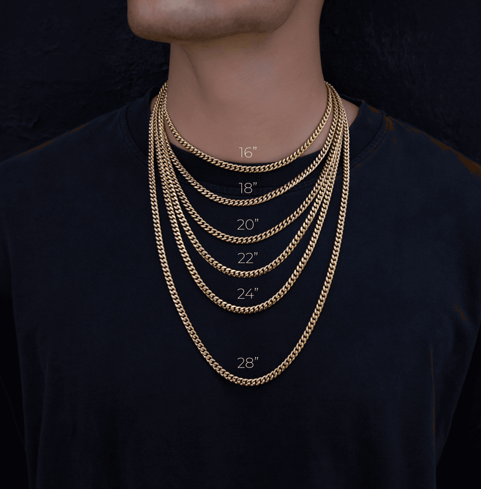 Cuban Link Chain in Yellow Gold - 5mm - The GLD Shop