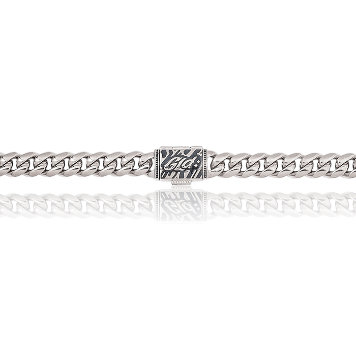 Miami Cuban in White Gold - 6mm