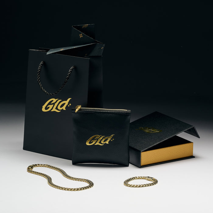 Miami Cuban Necklace + Bracelet Gift Bundle in Yellow Gold - 8mm